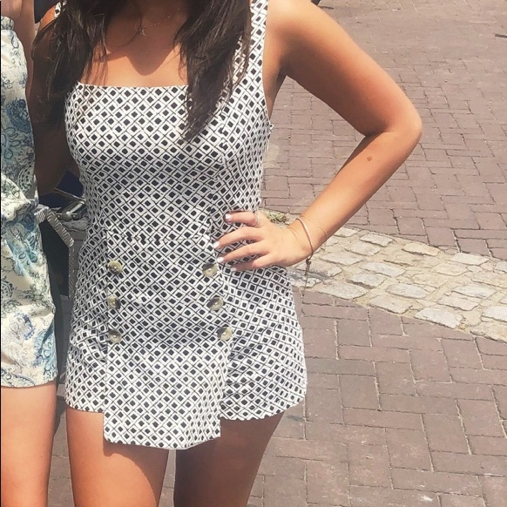 Black and White Romper
